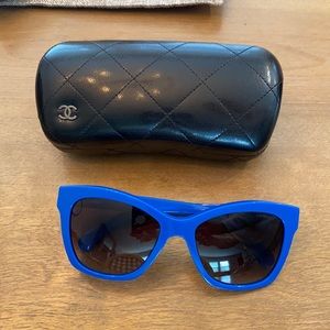 Chanel royal blue sunglasses never worn